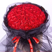 rose bouquet valentines day gift for friends wedding bouquet home decorations handheld artificial rose bridal bouquet