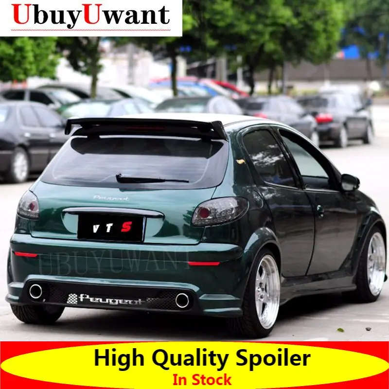 

UbuyUwant для Peugeot 206 RC 207 208 308 спойлер из АБС-пластика задний спойлер на крыло, крышу багажник крышка багажника автомобильный Стайлинг 2006-2022