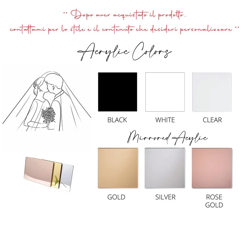 Индивидуальное акриловое название лазерная резка украшения для свадебного