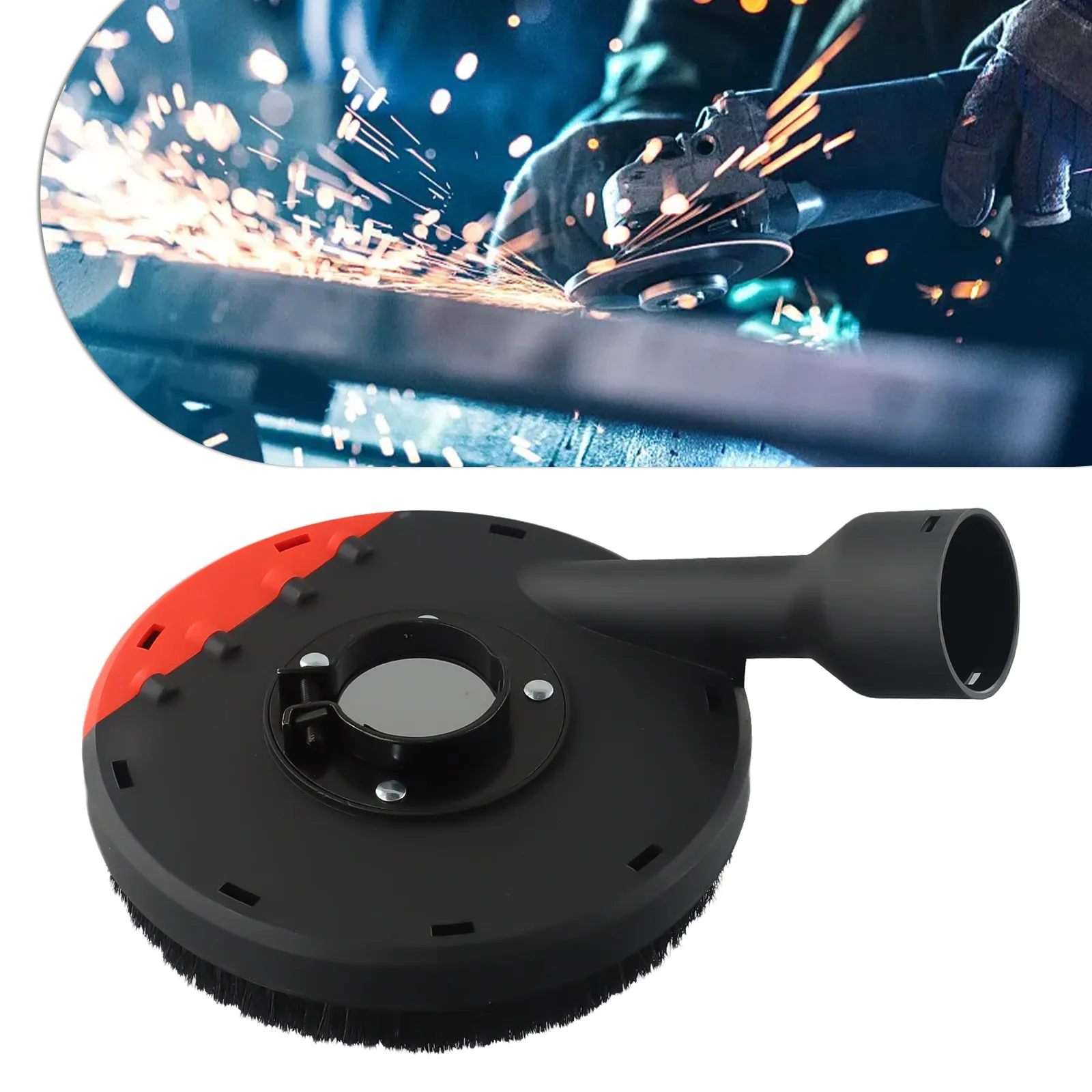 

Angle Grinder Dust Cover 180mm Cutting Dust Shroud Built-in Tight Bristles Dust Collector Attachment For Power Tools Accessories