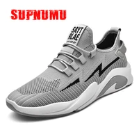 supnumu flying woven men sneakers male breathable work sport shoes man outdoor spring running casual sneaker men athletic tennis