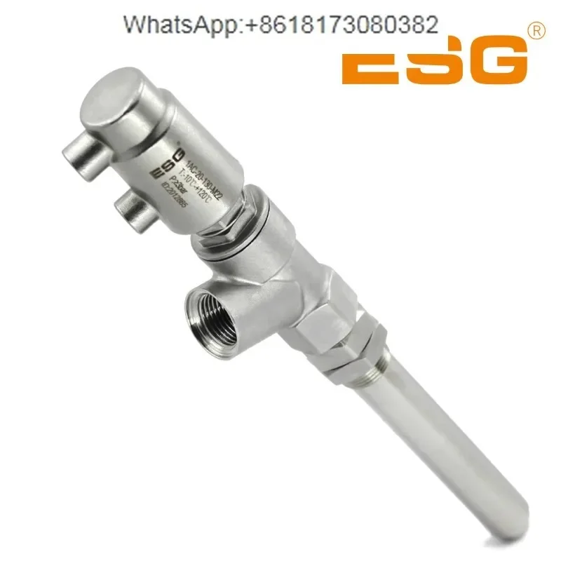 Пневматический заправочный клапан ESG 1AC-20-130-M22, заправочный штуцер для пастообразных продуктов (art.: 3920dc80de185) - 3920dc80de185