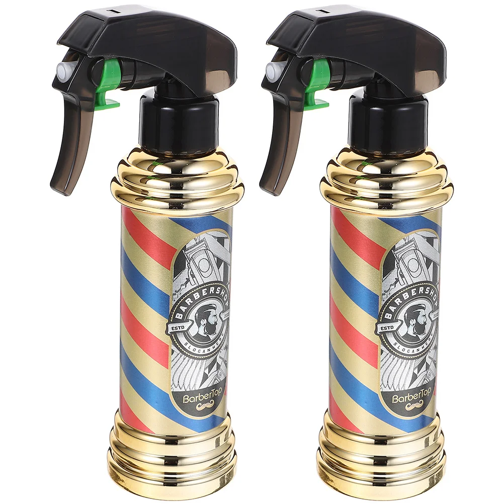 

2 Pcs Gardening Spray Bottles Sprayer Vintage Barbershop The Pet Water Mister Spraying Pressure Pump