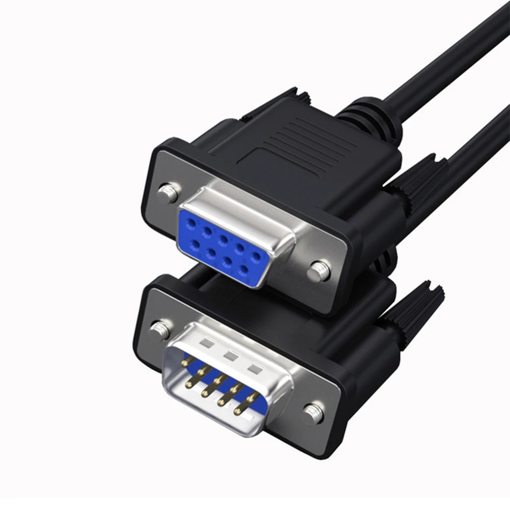 

Прочный кабель 30AWG для ПК, стабильные аксессуары для принтера, штекер-гнездо, последовательный кабель RS232, 9-контактный удлинитель DB9, модем