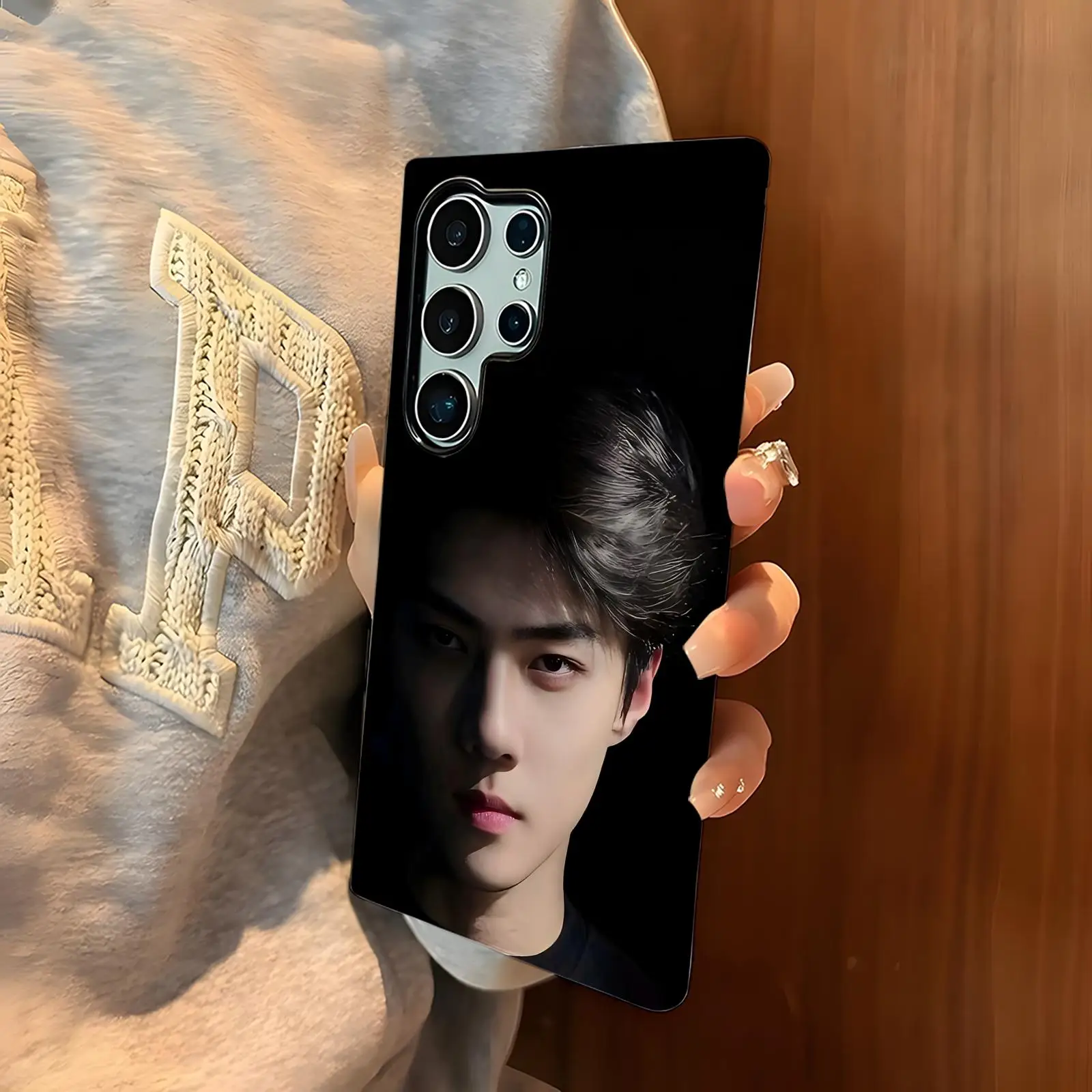 Фото Чехол для телефона с изображением корейской поп-группы EXO для Samsung Galaxy S26 25 S24 S23 S22 S21, глянцевый, с пленкой №2