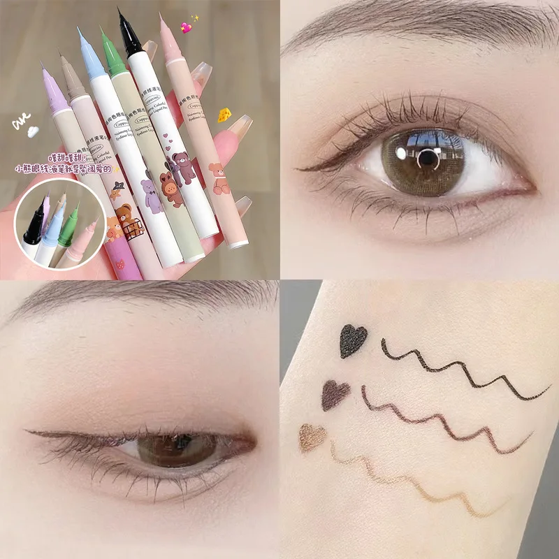 

Ultra-fine Liquid Eyeliner Eyelash Pen Blue Green Eyeliner Pencil Smooth Lasting Quick-drying Quick-drying Big Eyes Makeup