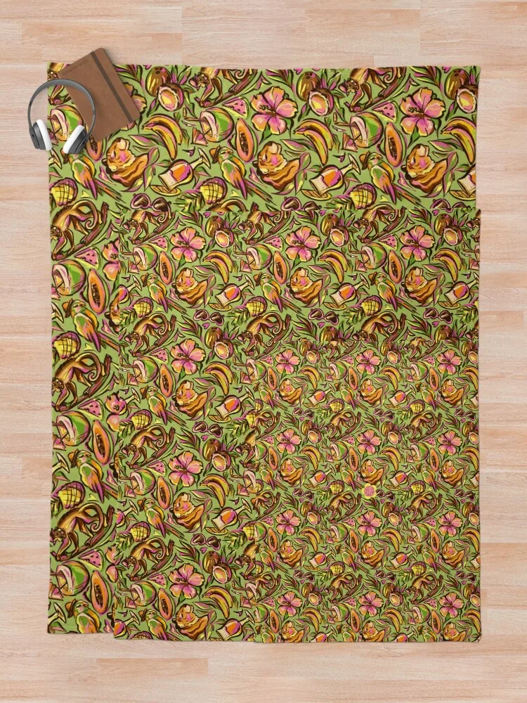 Узор Coco Calypso (shiratwig) Плед для декоративного дивана Роскошное дизайнерское