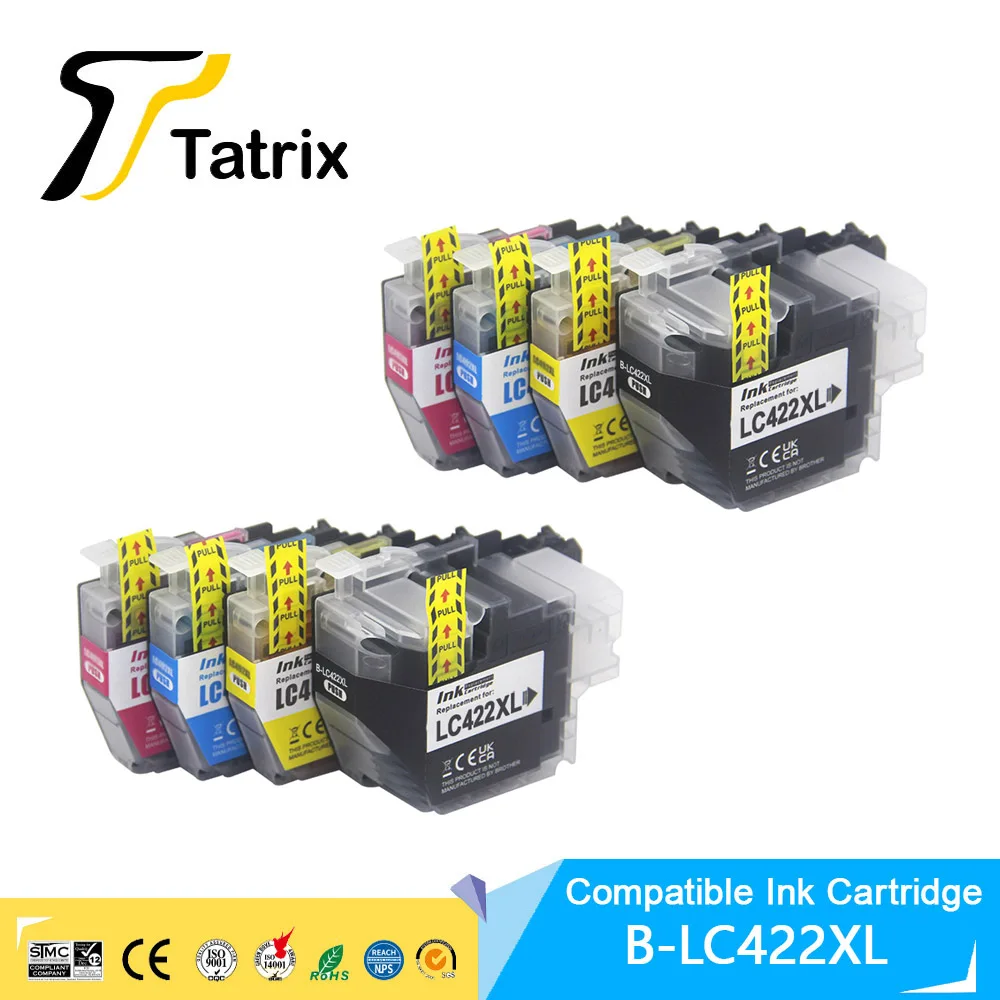 

Tatrix High Capacity LC422XL LC422 Compatible Ink Cartridge For Brother MFC-J5340DW MFC-J5345DW MFC-J5740DW MFC-J6540DW J6940DW
