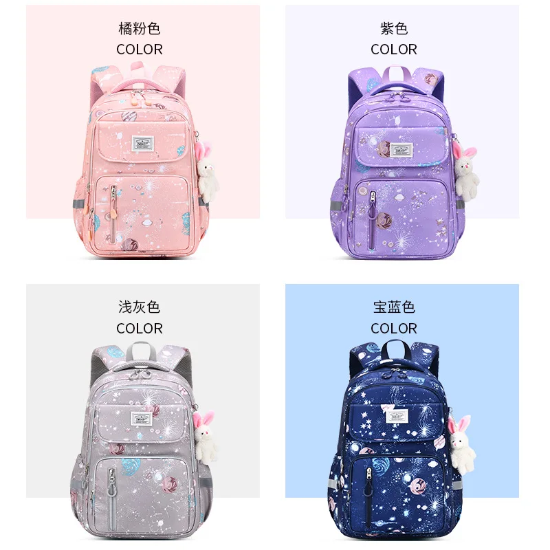 Korean Cute School Bags Senior Grade 1-3-6 Mochilas for Girls rinting Children Bag Pack Primary High School Students Backpacks