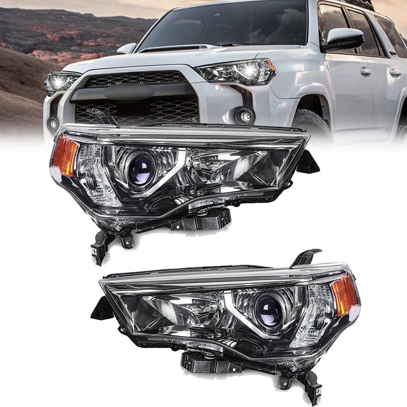 

Pair Car Lamp Assembly For Toyota 4Runner Headlight 2014 2015 2016 2017 2018 2019 2020 Full LED Front Lights