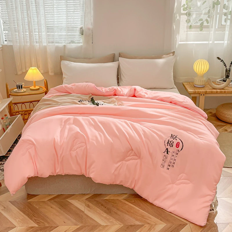 

Spring Summer 100% Cotton Fabric Quilt Queen Grate A Mother Baby Comforter Soft Skin Friendly King Size Quilts Blanket 220x240