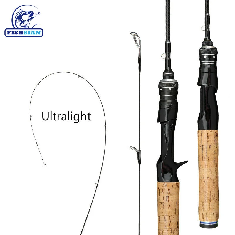 

FISHSIAN Carbon Fishing Rods Spinning Casting Ul Rod Vara De Pesca Ultra Light Rod Canne A Peche Carbonne Olta Kamislari Two