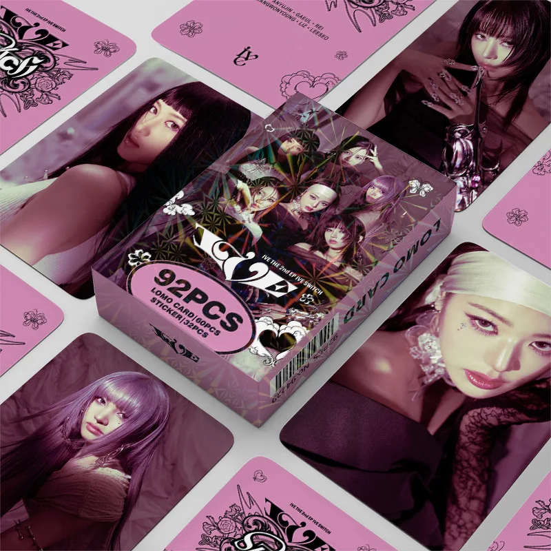Коллекция Карт Kpop IVE Lomo 60 + 32 Шт. Фотокарточки Idol THE 2nd EP Принты Для Фанатов