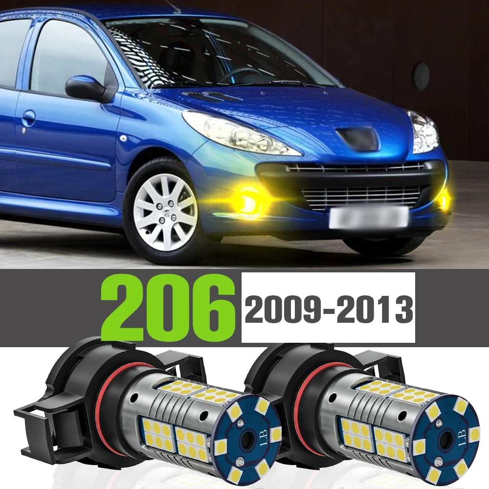 

2x LED Fog Light Accessories Lamp For Peugeot 206+ 206 2009-2013 2010 2011 2012