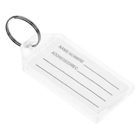 30pcs classification tags plastic portable hotel key labels for hotel white