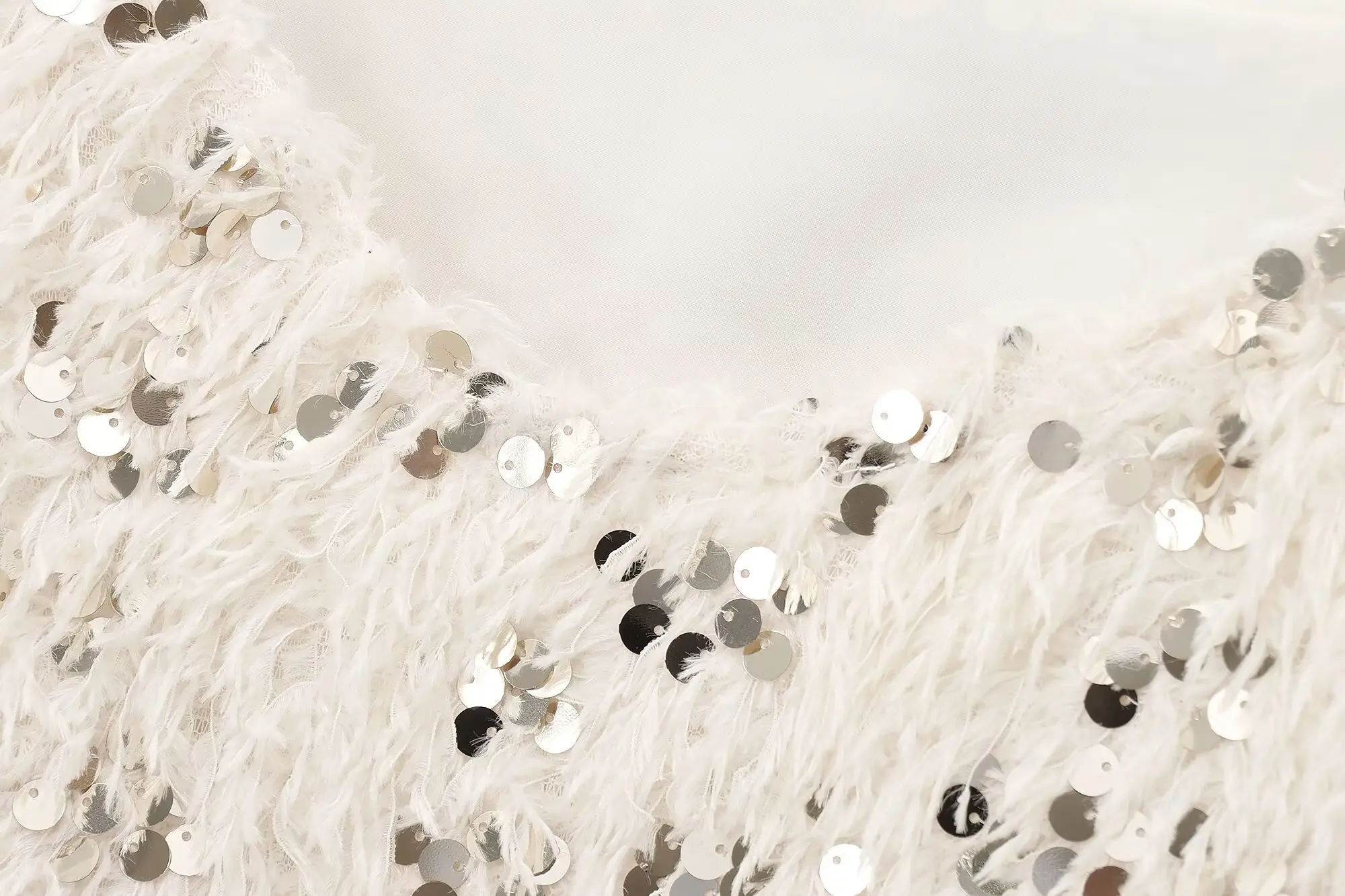 TRAFZA женский роскошный пуловер с перьями и пайетками стильный свободный свитер