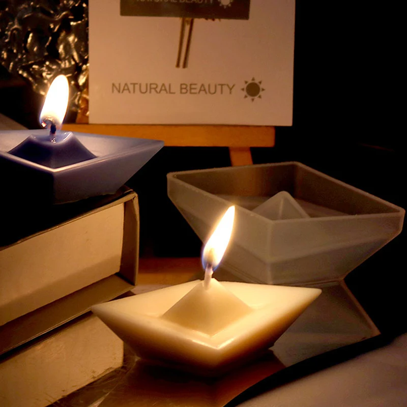 

Prayer Ship Silicone Mold 3D Paper Boat Soap Scented Candle Mold Home Decor Craft DIY Cake Decorating Tool