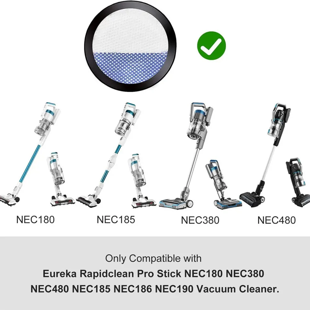 Фото HEPA-фильтр для беспроводного пылесоса Eureka RapidClean Pro NEC190 NEC180 NEC185 NEC186 NEC280TL NEC380 NEC480 №4