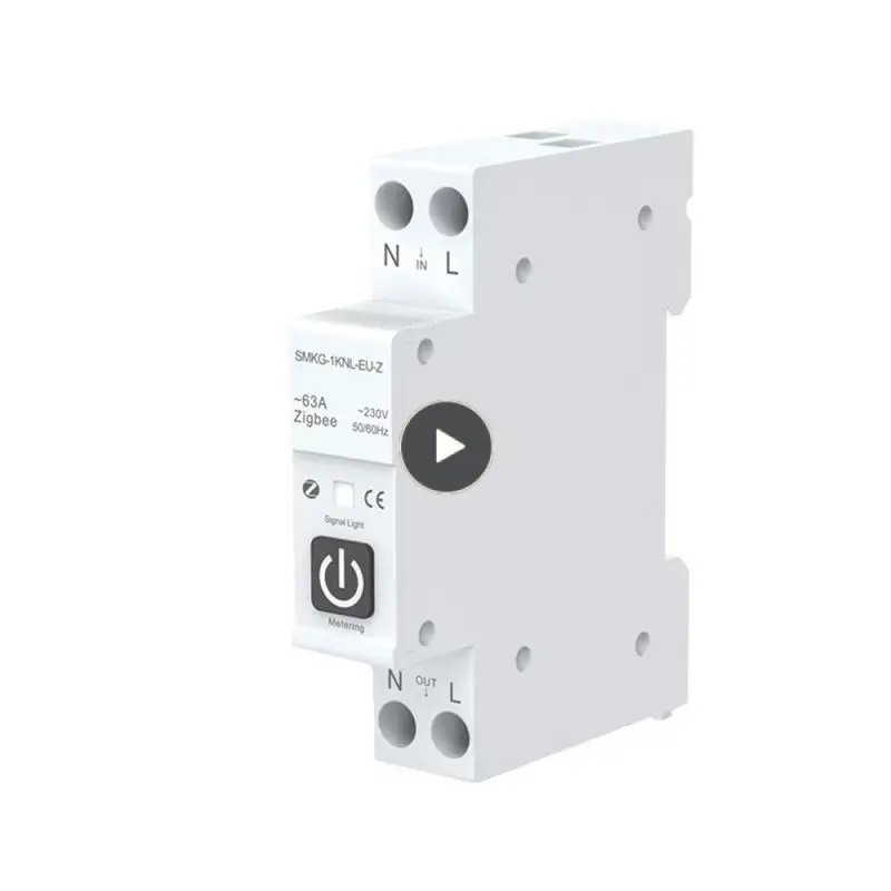 

Умный автоматический выключатель Zigbee, автоматизация дома, Tuya 1p 63a, Din-рейка с дозировкой, дистанционным управлением Alexa Google Home