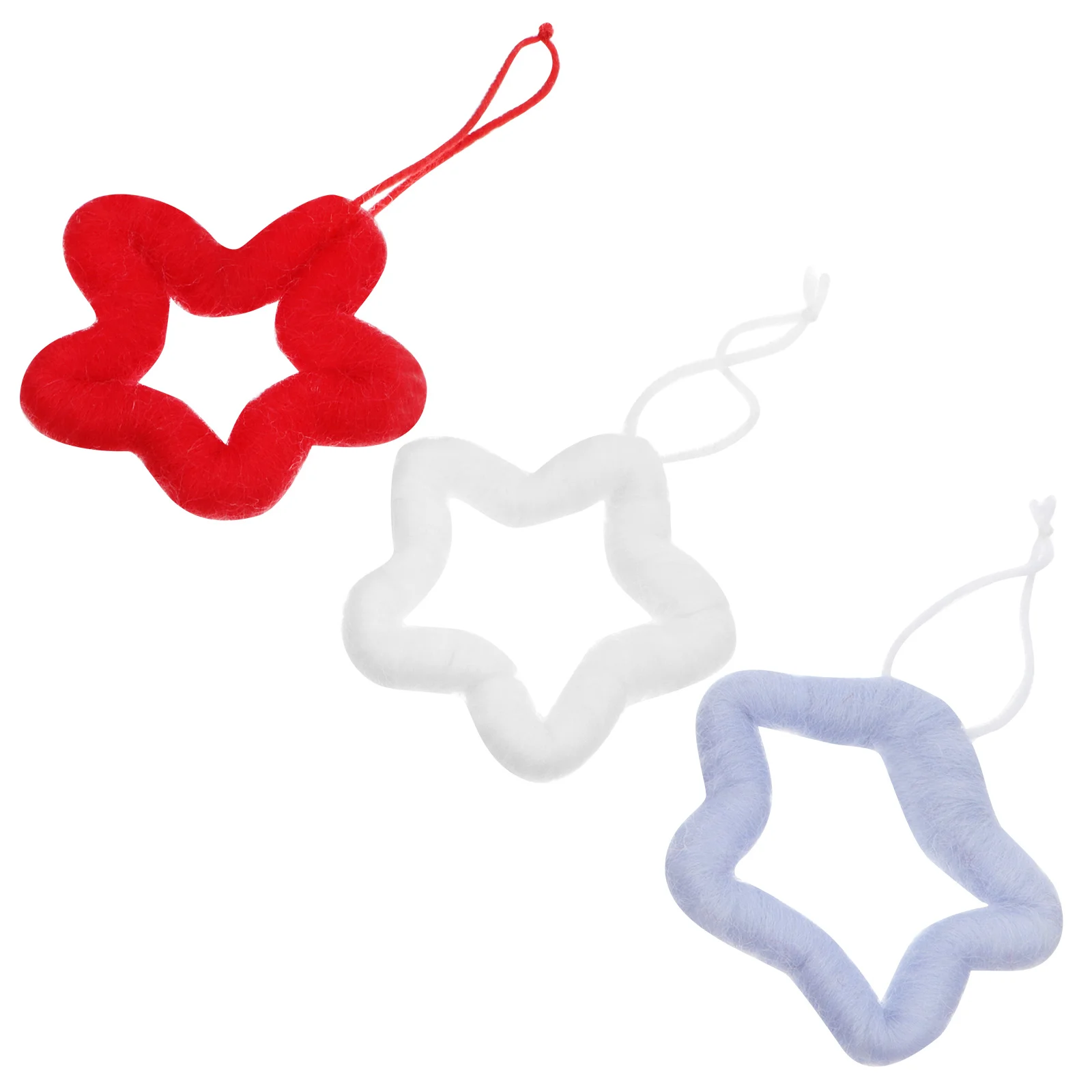 

Hanging Treechristmas Star Ornaments Ornament Decor Fireplace Pendant Plush Decorations