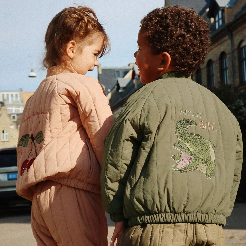 1-9Y KS Winter Baby Boys Lambswool Jacket Coat Kids Cotton Outerwear Toddler Girls Fleece Flight Suit Children's Clothing