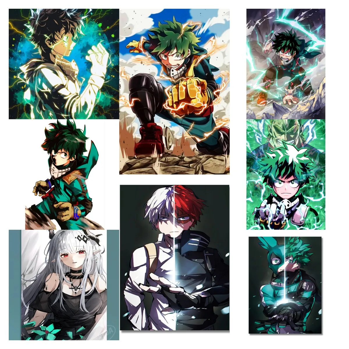 

DIY Oil Paint By Numbers My Hero Academia Figure Handpainted Art Wall Bedroom Living Room Home Kids Room Decoration Unique Gift