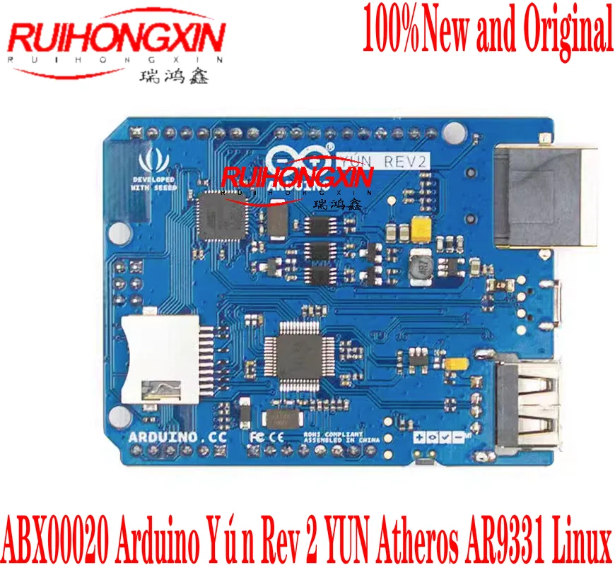 Макетная плата ABX00020 Arduino YUN Rev 2 Atheros AR9331 Linux 100% новая и оригинальная