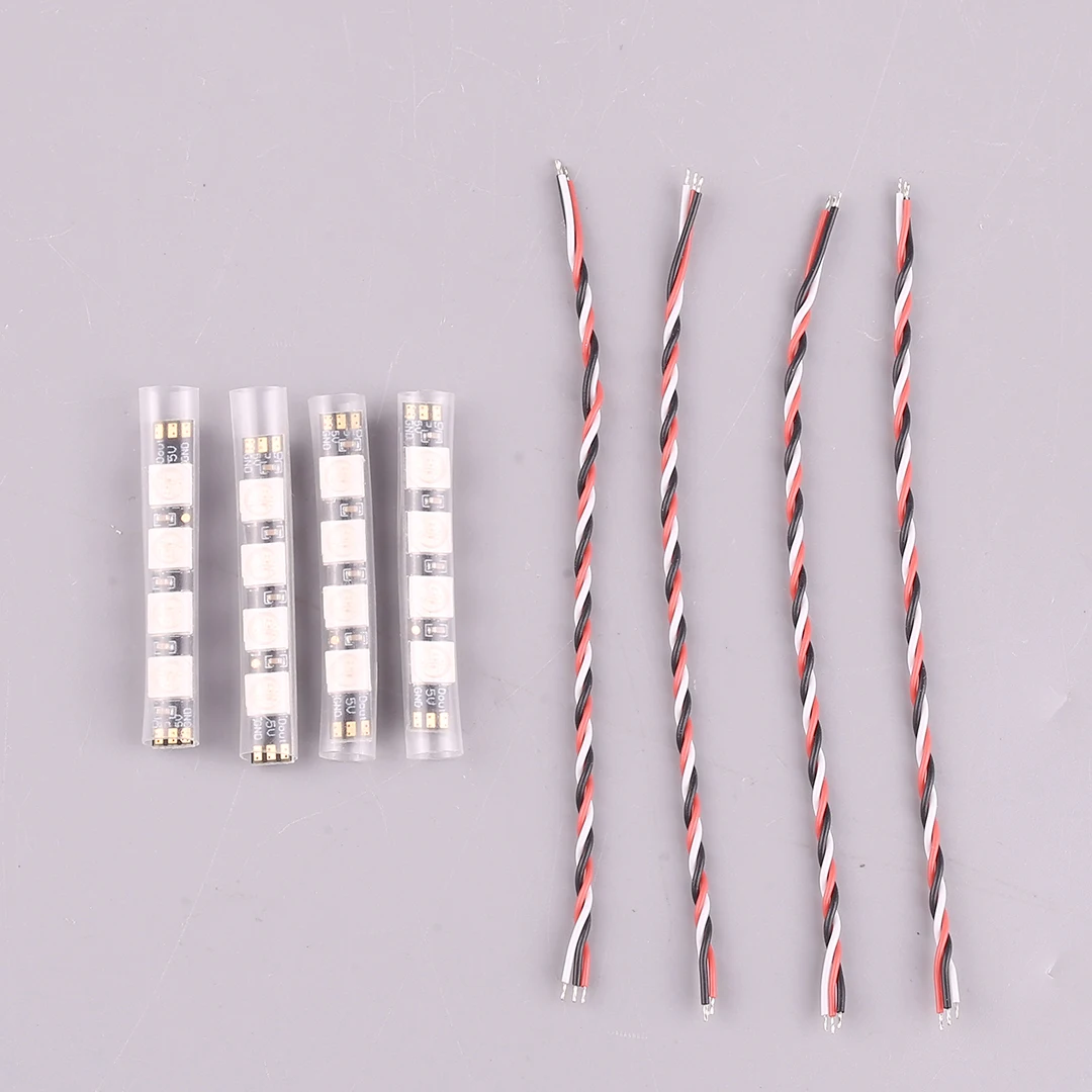 4 шт. светодиодный контроллер PandaRC LED0539 FPV RGB светодиодная лента 5 В программируемый