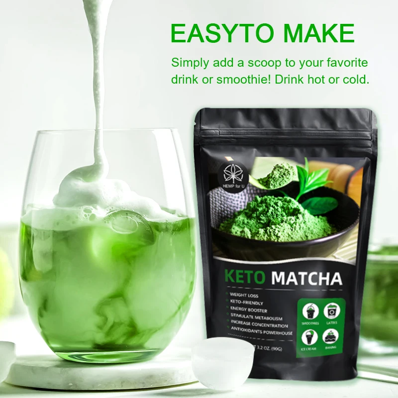 

HFU Organic Matcha Weight Loss Low Calorie Calories Clean the Intestines Slim for Smoothies Latte & Baking DIY Home Essentials