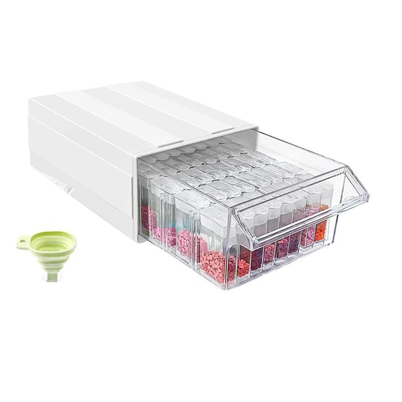 

Съемный контейнер для хранения, контейнер для хранения аксессуаров для алмазной живописи, органайзер для кристальных бусин, 35 квадратных о...