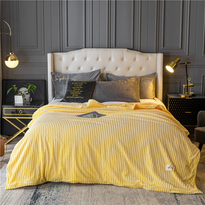 

Nordic Solid Color Blanket Corn Kernels Sofa Blankets for Beds Winter Weighted Blanket Covers Bed Cover Bedding Throw Blankets