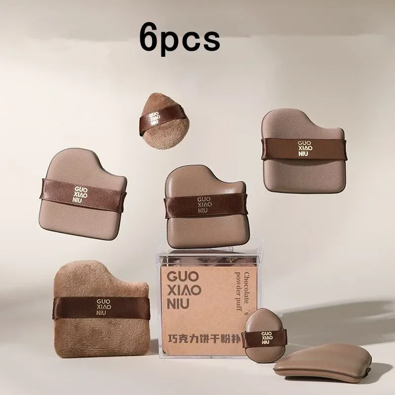GUOXIAONIU 6 шт. блендер для макияжа слойки рассыпчатая пудра тональный крем BB