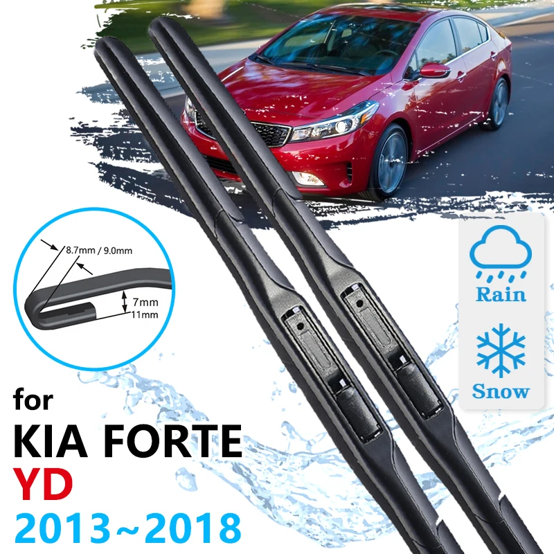 

Car Front Wiper Blades For KIA Forte YD 2013 2014 2015 2016 2017 2018 Cleaning Windshield Windscreen Brushes Cutter Accessories