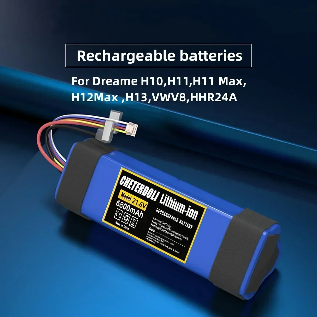 21 6 В 12800 мАч для Dream H10 H11 H12 H11MAX M13 H12S VWV8 HHR24A аккумуляторная батарея скруббера пола