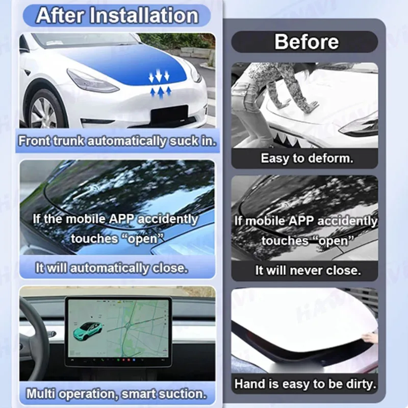 Передний Запасной Багажник С Мягким Закрыванием Электрический Замок Высокой