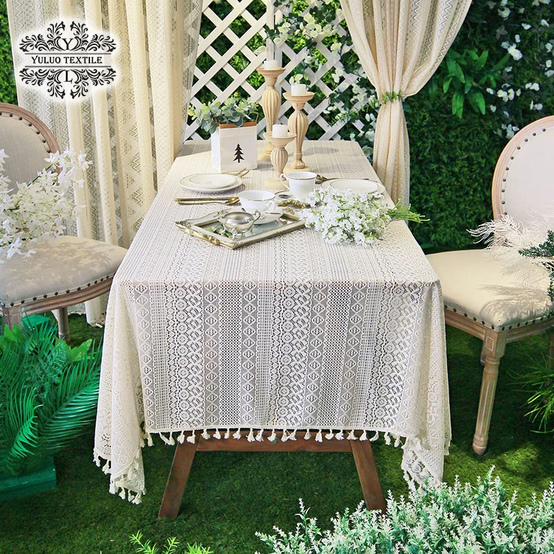 

Table cloth, white round table cloth, coffee table cloth