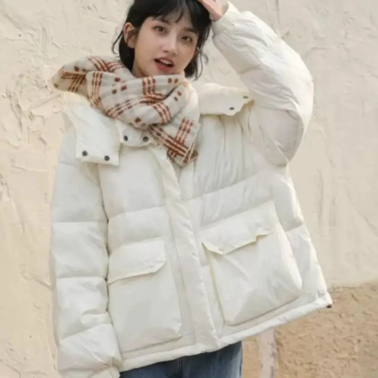 Женский пуховик для старшеклассников новинка 2024 маленькая утолщенная милая