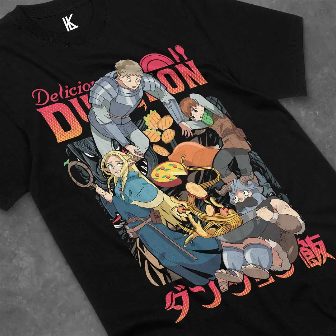 Аниме-футболка Remera de Dungeon Meshi |
