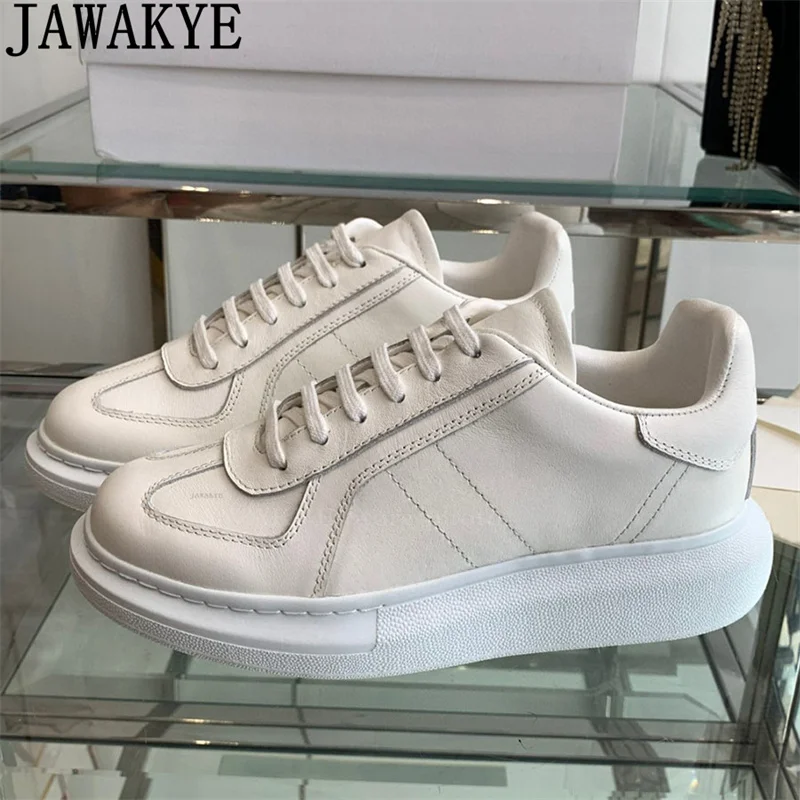 Классические Лидер продаж кроссовки на толстой подошве со шнуровкой женские с