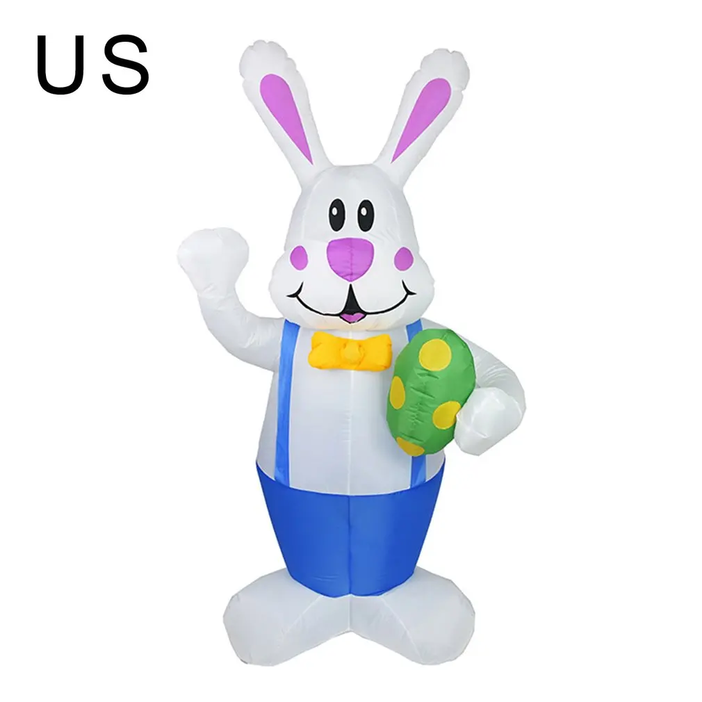 

Easter Inflatable Bunny Christmas Decoration Cartoon Inflatable Model Led Lights Glowing Holiday Venue Layout