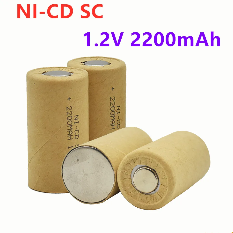 

100% New Ni-CD SC rechargeable battery, 2200mAh, SC, 1.2V, used for Motian screwdriver, electric drill, electric tool