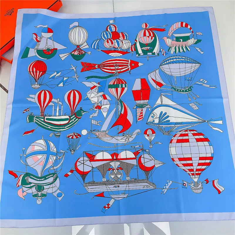 

Designer Brand Silk Scarf 90*90cm Foulard Scarf Rolling Square Edge Scarves Luxury Hem Neck Bandana Silk Hair Wrap Summer Shawls