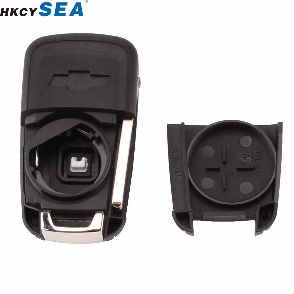 2/3/4/5 кнопочный флип-чехол для ключа флип-брелок Chevrolet Aveo Cruze необработанное лезвие