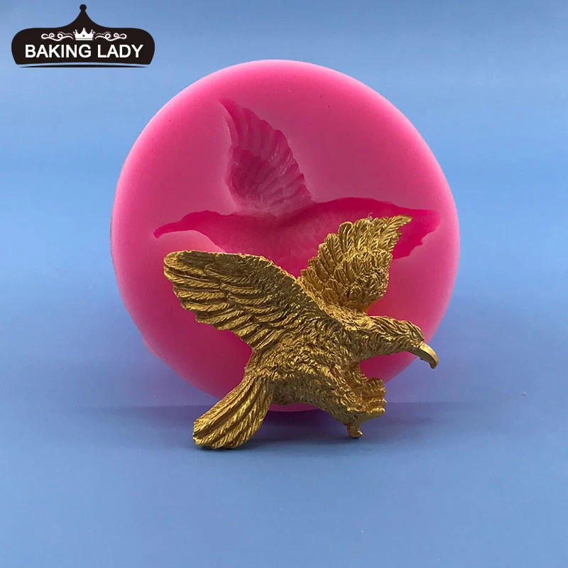 

Bald Eagle Silicone Rubber Flexible Food Safe Mold- Resin Clay Fondant Chocolate Soap Silicone Jewelry Making Mold