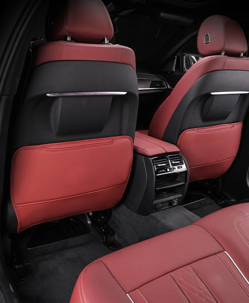 

Leather Car Seat Back Protector Pad For BMW 5 Series G30 Auto Accessories