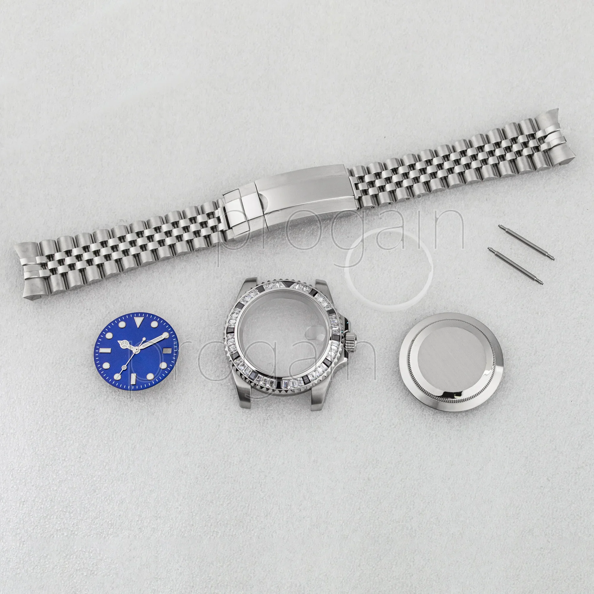 Высококачественный корпус/ремешок из нержавеющей стали 40 мм для SUB GMT NH36 механизм