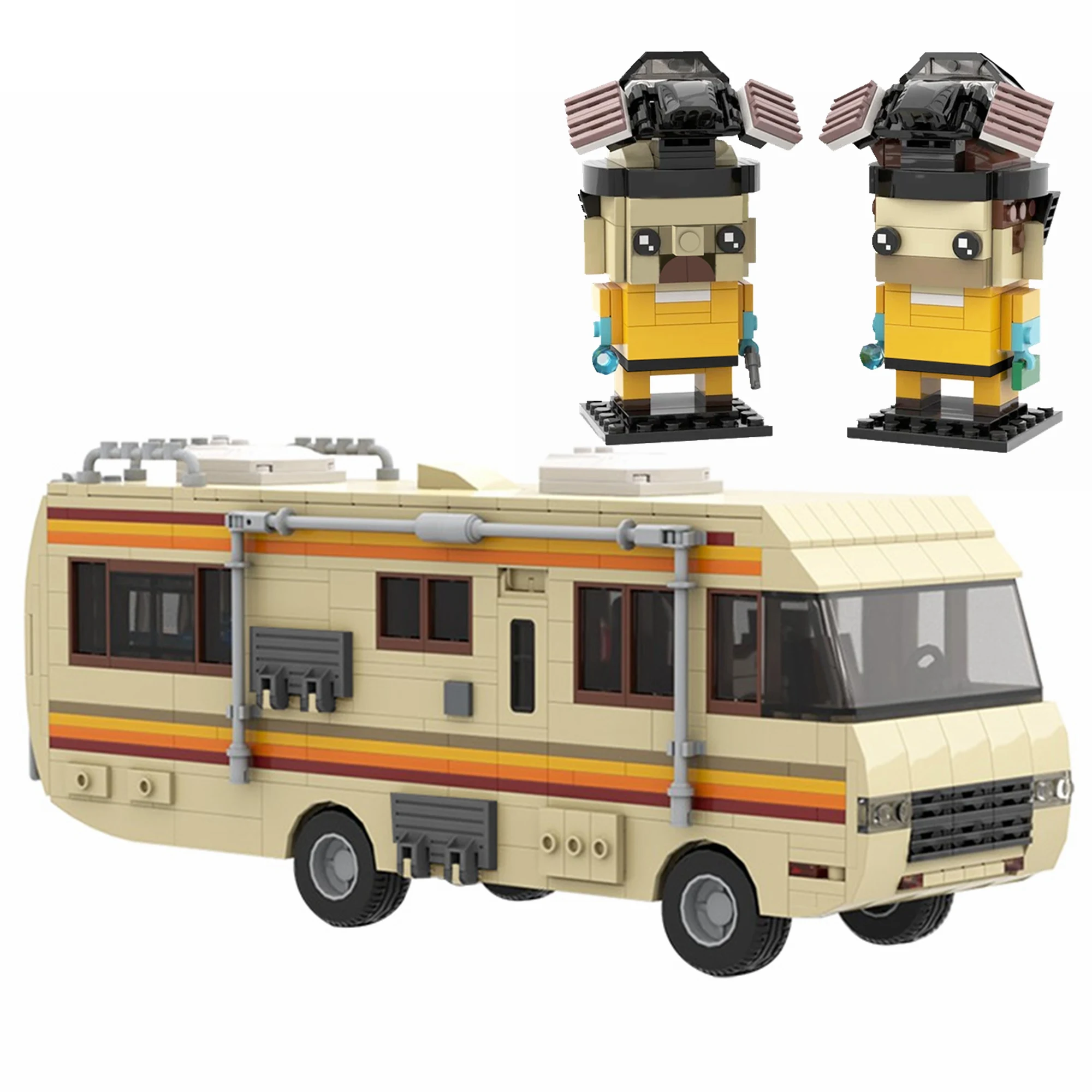 Технический автомобиль классический фильм ТВ Breaking Bad Walter белая Рабочая лаборатория RV Pontiacl строительные блоки игрушки для детей технический автомобиль