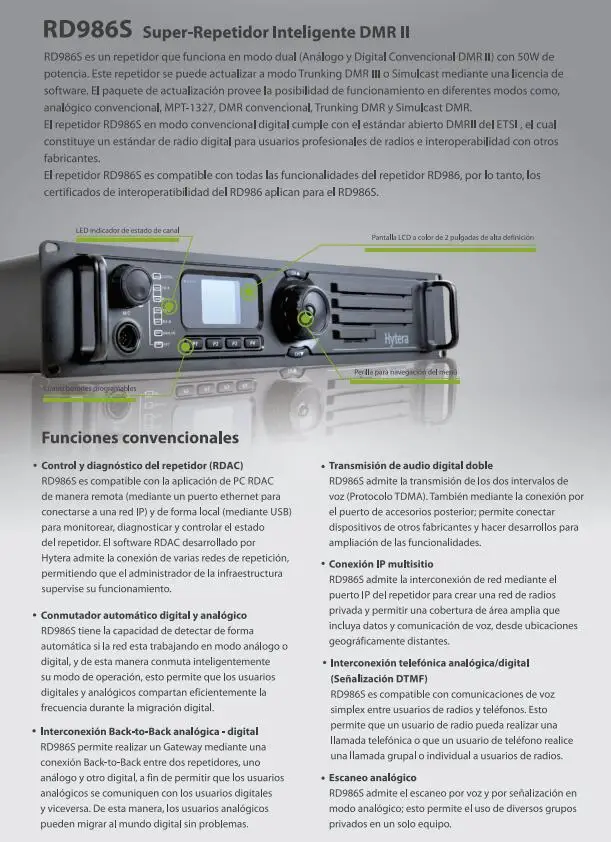 Hytera оригинальный RD980 RD985 RD985S RD986 50 Вт трансивер IP-соединение TDMA uhf vhf двухрежимный