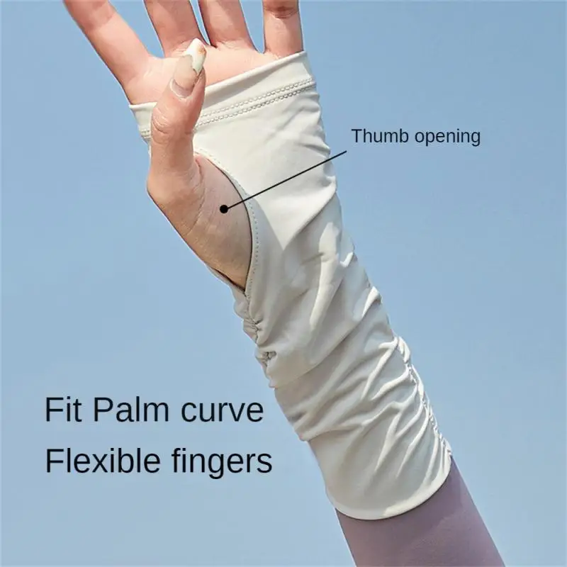 

Sunscreen Arm Sleeve Ice Silk Fabric Stacking Design Micro Compression Molding Efficient Sunscreen Delicate Skin Feeling