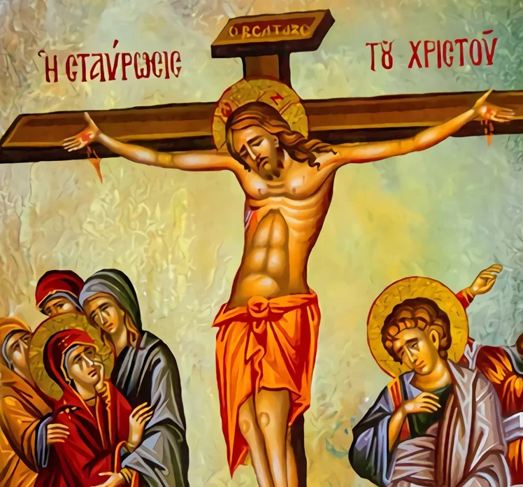 Икона распятия Иисуса Христа поклонение волшебников гигиография православное